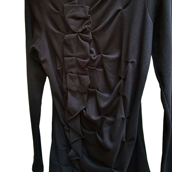 Jarbo Women's Long Sleeve Ruched TopPima Cotton & Lycra Made In Peru, Size Small - Picture 8 of 10